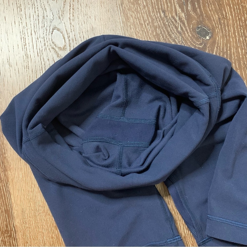 Lululemon Align Super High Rise Short *10" Navy 4 - Picture 5 of 6